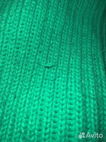 Оверсайз свитер женский зелёный