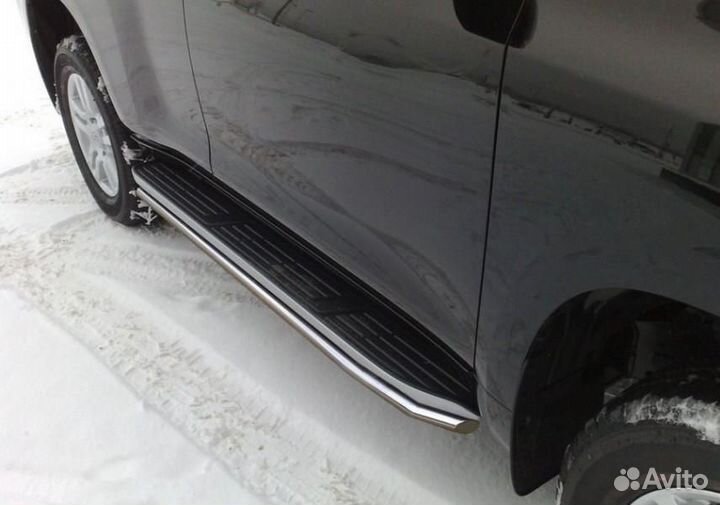 Защита порогов на Land Cruiser Prado 120 прадо 150