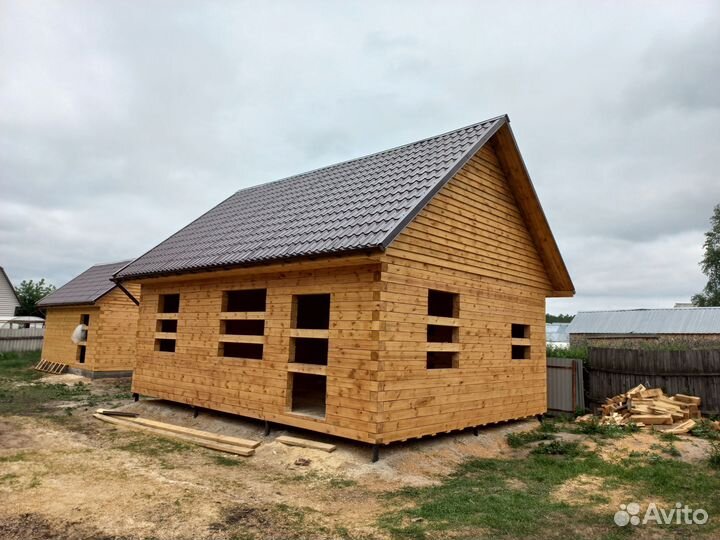 Строительство из бруса домов/бань