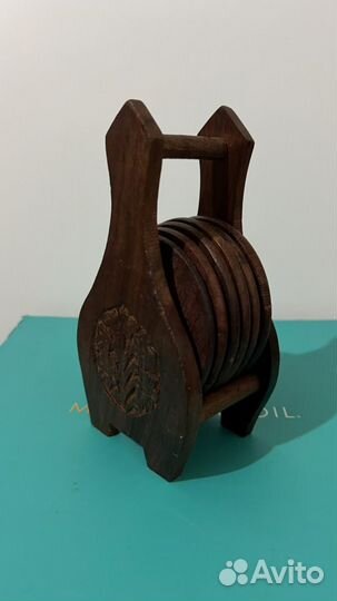 Подстаканники деревянные 6 шт