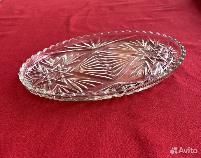 Хрустальное блюдо СССР