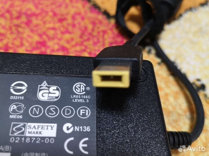 Блок питания для ноутбука lenovo 20v 6.75a