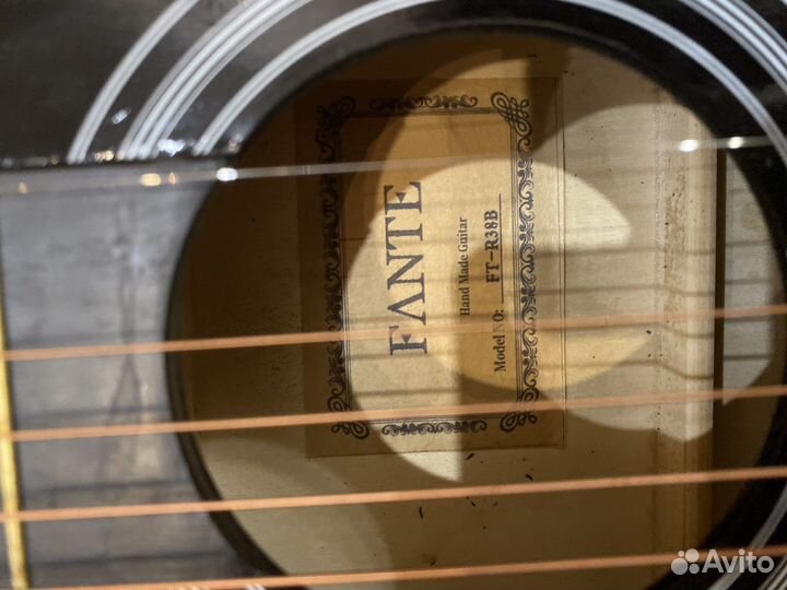 Акустическая гитара fante ft-r38b