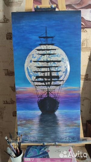 Картина маслом на холсте большая