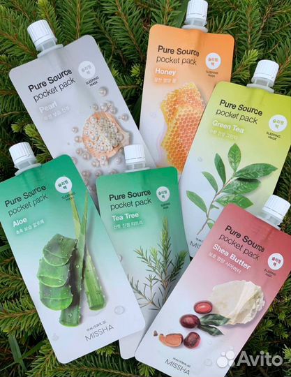 Маски ночные Missha Pure Source 10 мл