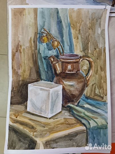 Натюрморты акварель а3 картины
