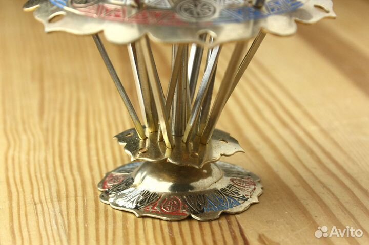 Шпажки для канапе на подставке Европа 70е