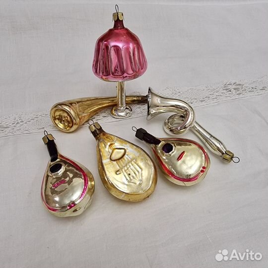 Елочные игрушки ссср.Папье Маше и другие