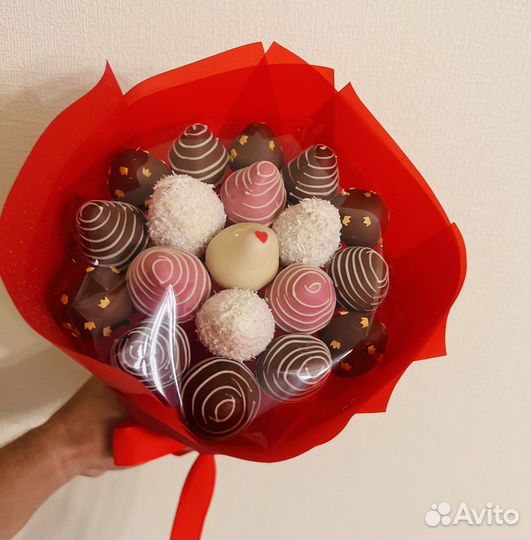 Букет клубники в шоколаде / на свадьбу / праздник