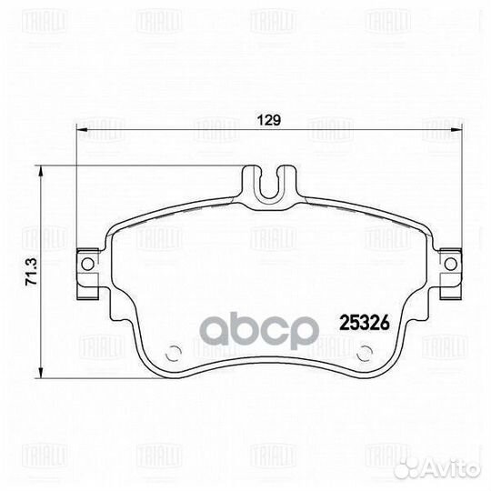 Колодки торм. для а/м Mercedes A (W176) (12) PF