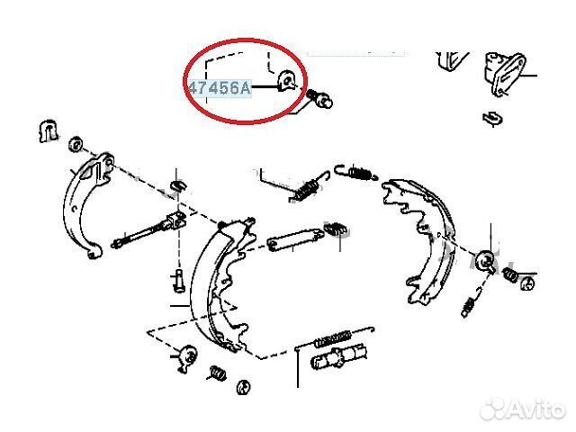 Штифт тормозной колодки Land Cruiser Lx470