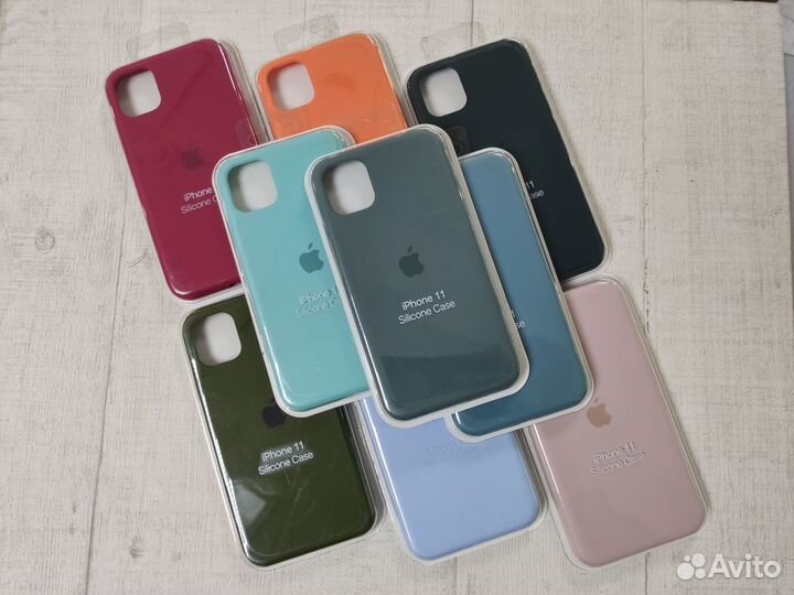 Silicone Case с закрытым низом для iPhone