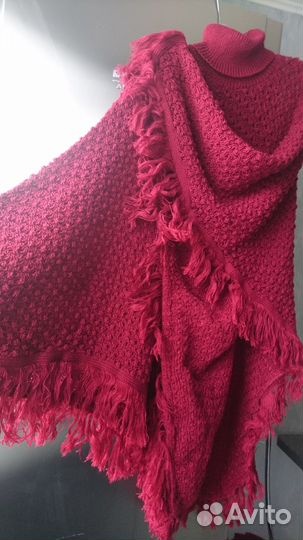 Пончо, шаль-накидка