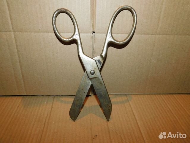 Большие, старинные, портняжные ножницы СССР