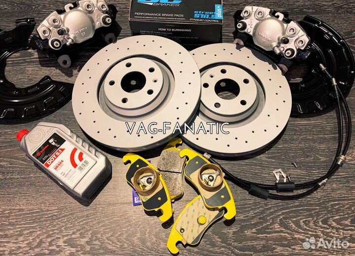 Большие тормоза 340/30 для golf6 yeti passat EOS