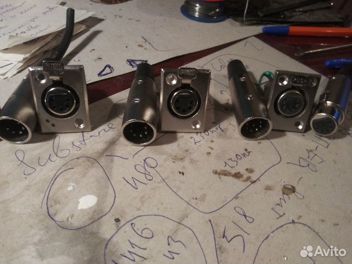 Разъемы xlr 6pin,7pin