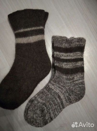 Вязаные носки мужские