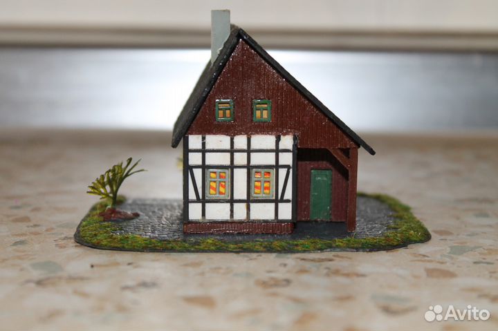 Макет домика для ж/д