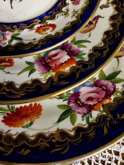 Антикварный чайный сервиз. 25 предметов. Англия