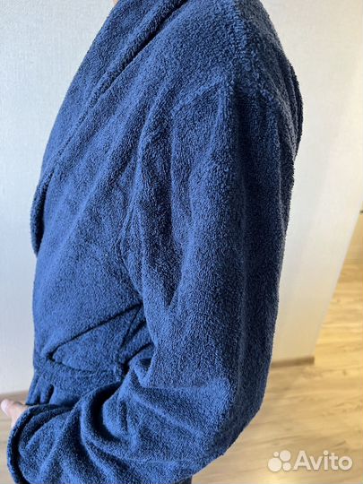 Халат банный мужской именной бархатный