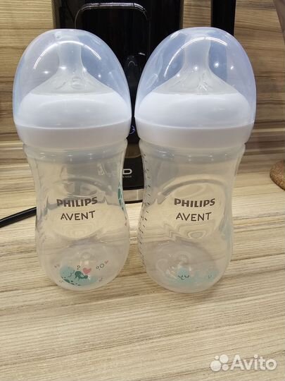 Бутылочки Avent Response 260 б/у, соски 3+ и 6+