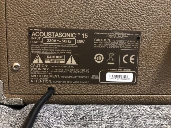 Комбоусилитель fender acoustasonic 15