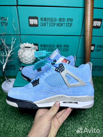 Nike air jordan 4 retro university blue оригинал