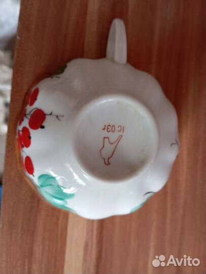 Чайная чашка фарфор. Дулево