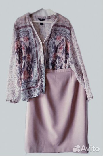 Вещи пакетом 50 52 р весна лето офисные