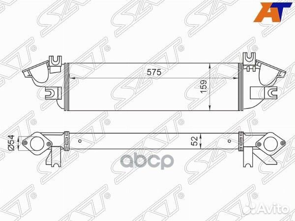 Интеркулер mitsubishi L200 15- 2.4D ST-1530A161