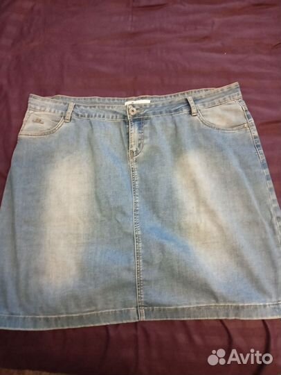Юбка джинсовая 56-58