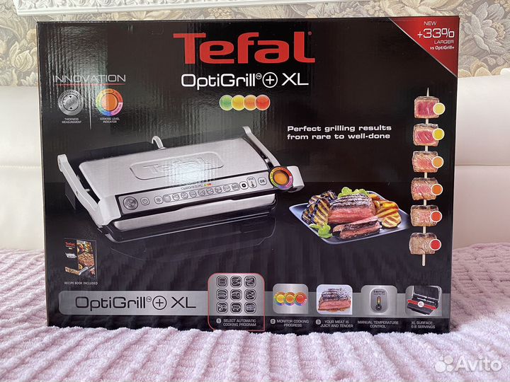 Электрогриль Tefal Optigrill+ XL GC722D34
