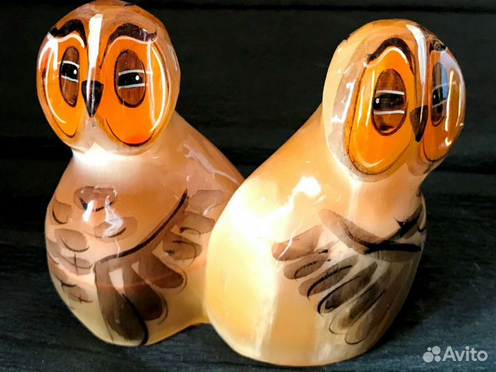 Совы фигурка Селенит Подарки Сувениры