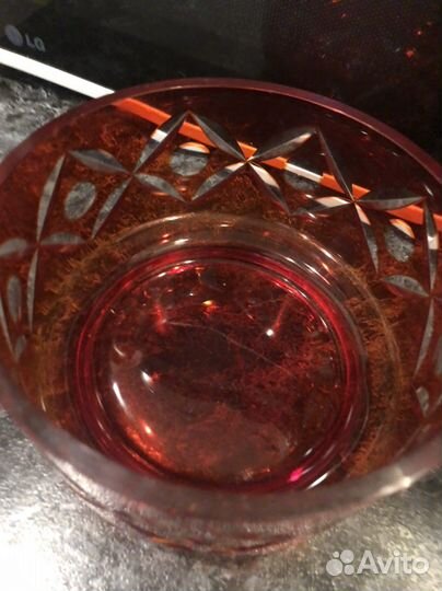 Ваза конфетница СССР хрусталь