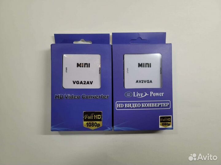 Видео конвертор, адаптер. VGA на RCA тюльпаны