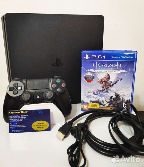 Sony PS4 Slim 1 TB+диск. Магазин Гарантия Кредит