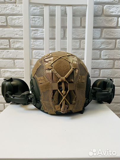 Тактический безухий шлем