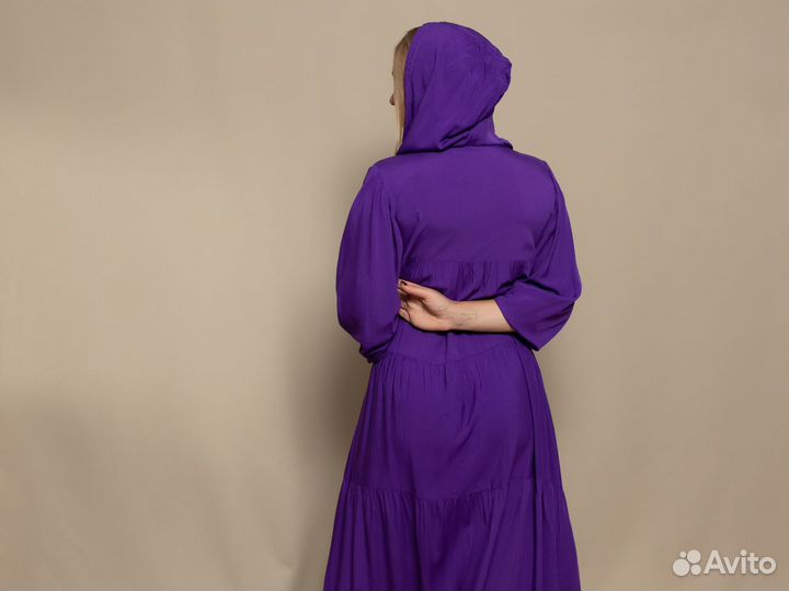 Платье женское новое оверсайз длинное 40 58 Р