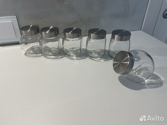 Набор стеклянных баночек (6шт)