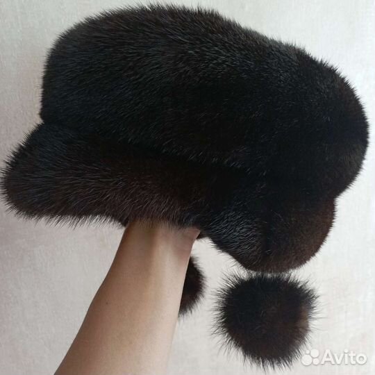 Шапка норковая женская