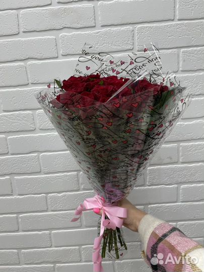 Букет свежих роз, доставка и самовывоз