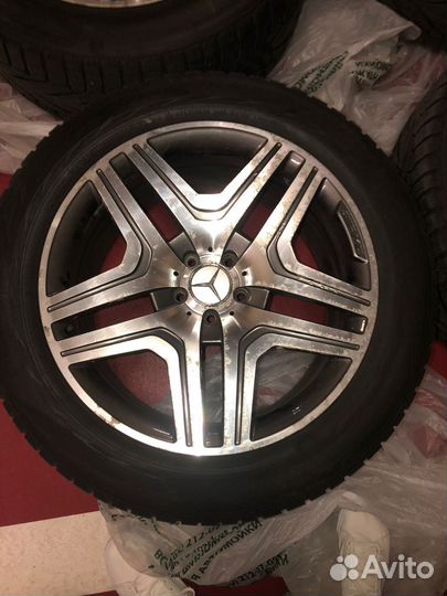Зимние шины nokian + диски mercedes amg r20