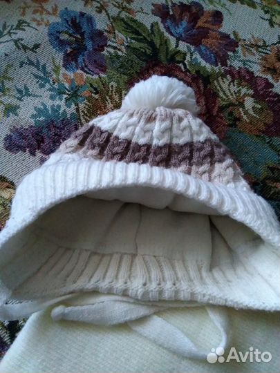 Комплект дет.шапочка+шарф р-р 38-42