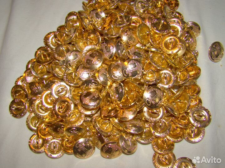 Пуговицы вмф с якорем 14 мм, 18 мм, 22 мм