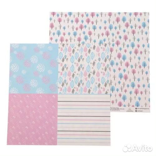 Бумага для скрапбукинга 10 листов 30х30