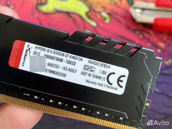 Оперативная память kingston fury ddr4 4gb 3200