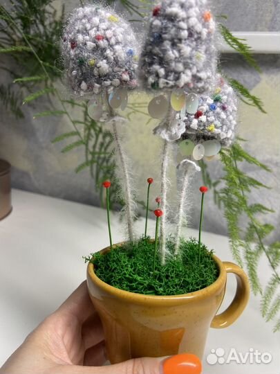 Грибы поганки амигуруми