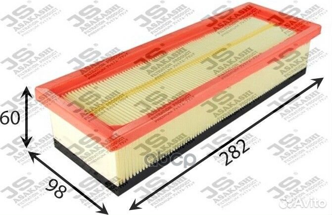 Фильтр воздушный A0496 JS Asakashi