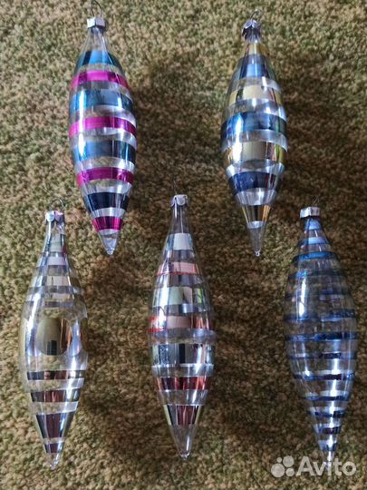 Елочные игрушки СССР сосульки