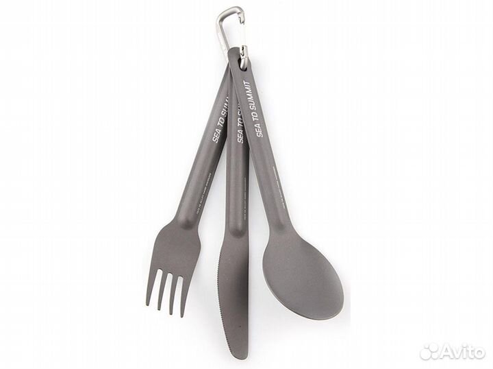 Sea to Summit Alpha Light Spoon, Fork & Knife Set